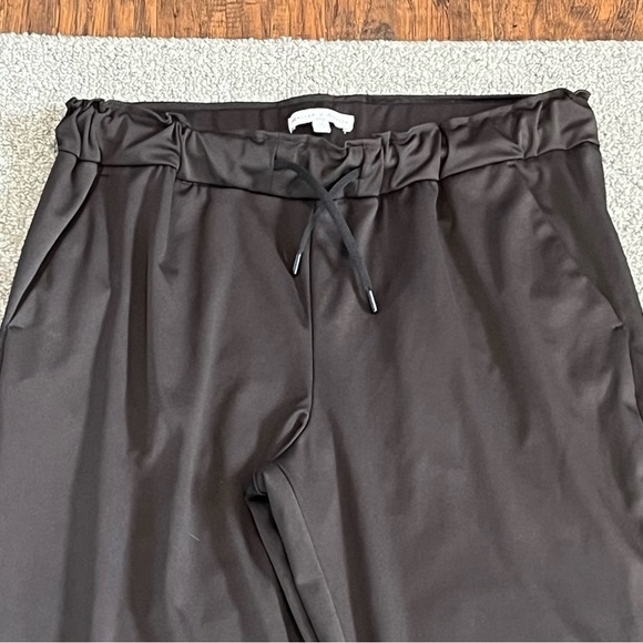 Maison d'Amelie Pants Womens Medium Black Stretch Drawstring Sweatpants Lounge - Picture 2 of 9